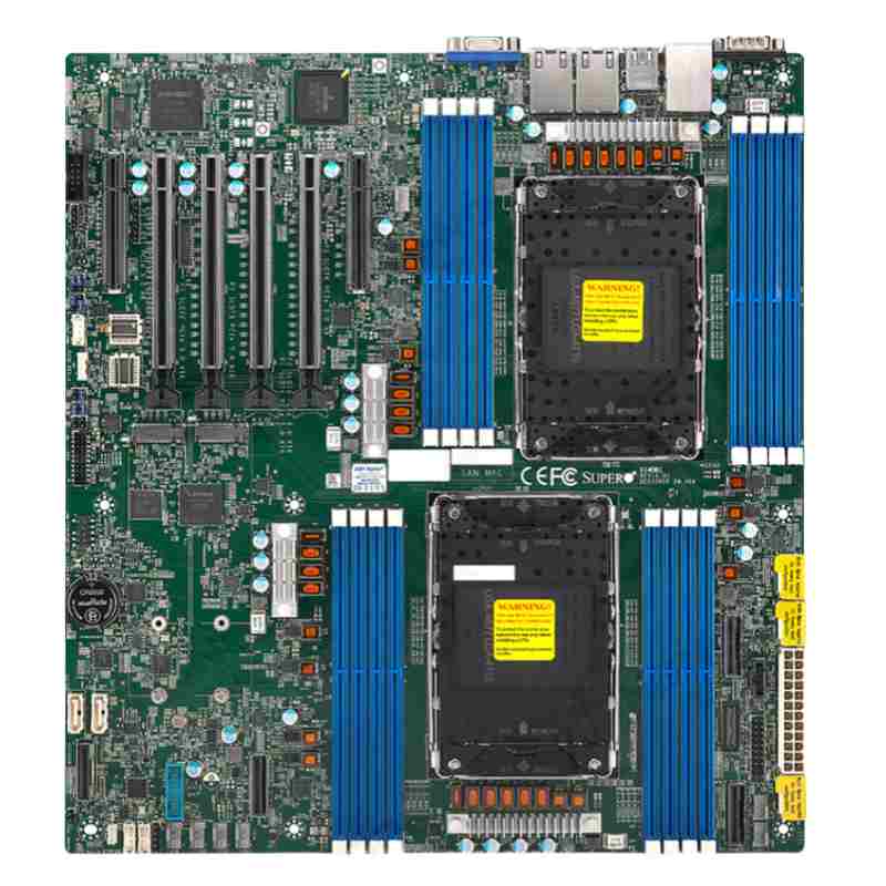 Dual-channel server motherboard PCB assembly