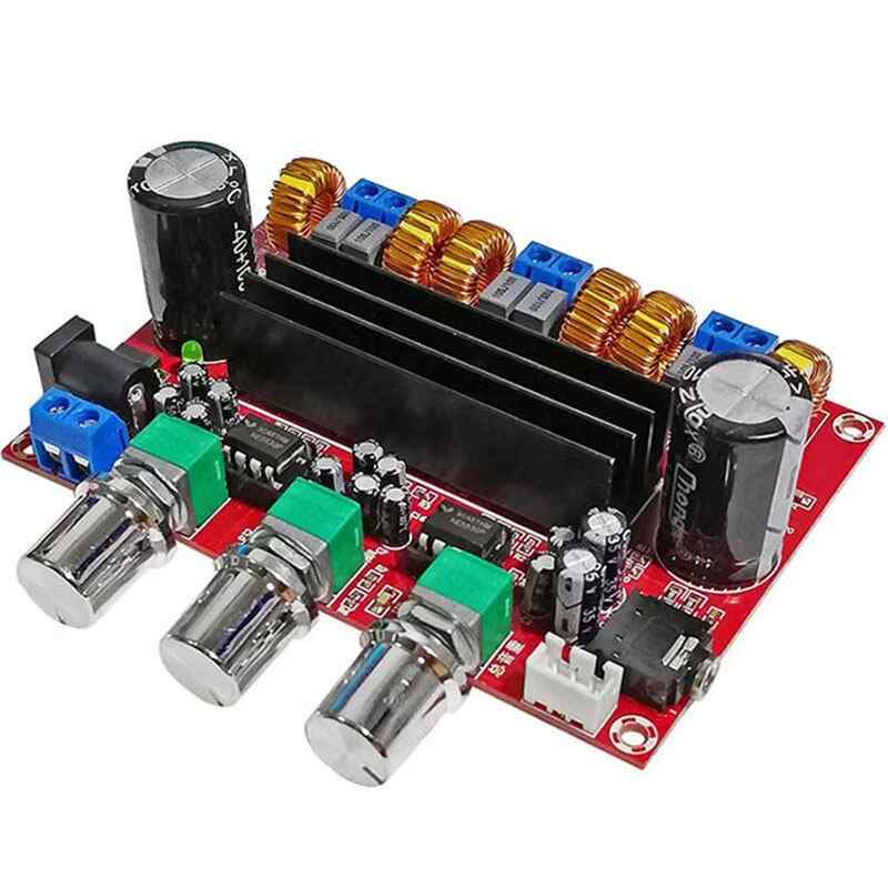 50W+100W 2.1 Digital Amp - Heavy Bass Boost & 12V-24V Auto-Switch: Versatile Audio Solution for Home, Car & Portable Use