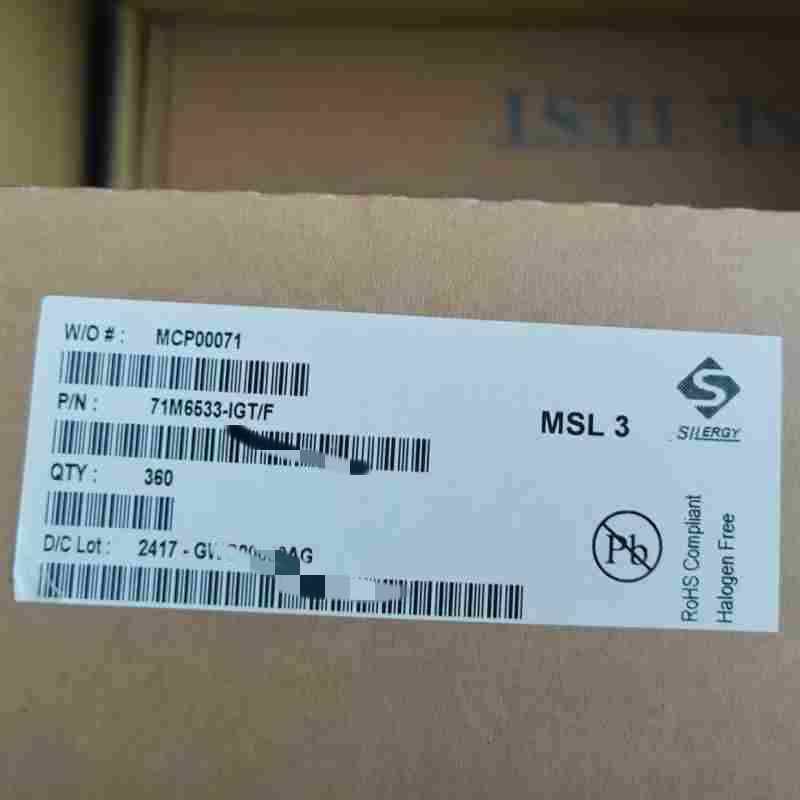 71M6533-IGT/F | 71M6533-IGTR/F Silergy/Maxim Three-Phase Electric Energy Metering IC | Genuine Original, 100-LQFP Package, Industrial-Grade, In-Stock