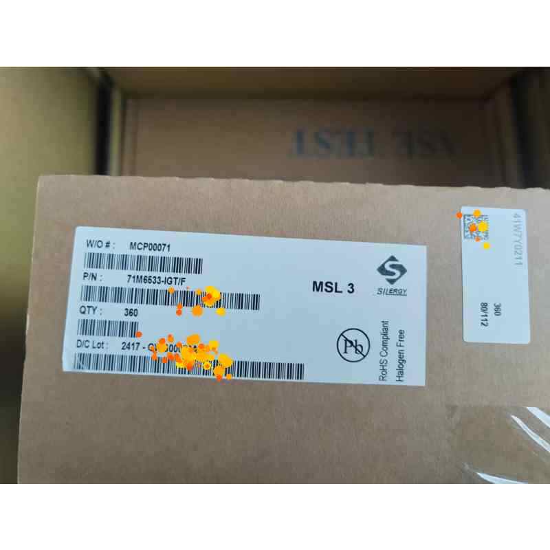 71M6533-IGT/F | 71M6533-IGTR/F Silergy/Maxim Three-Phase Electric Energy Metering IC | Genuine Original, 100-LQFP Package, Industrial-Grade, In-Stock