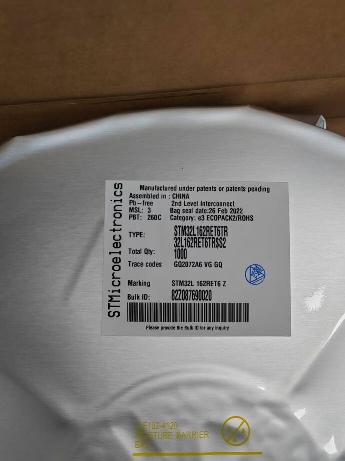 STM32L162RET6TR & STM32L162RET6 In Stock: 24H Shipment from Shenzhen for Urgent MCU Needs