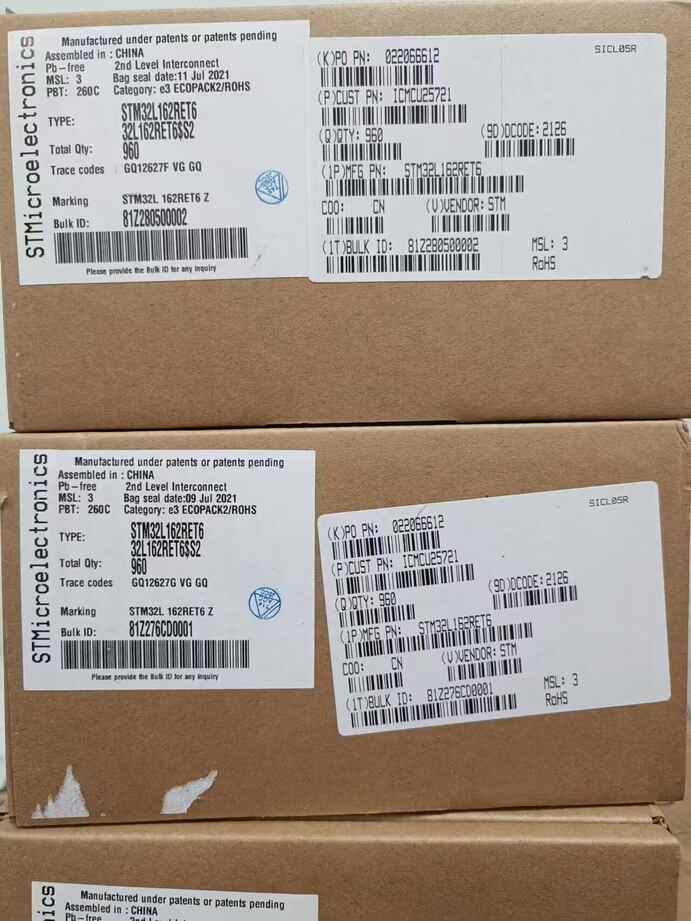STM32L162RET6TR/STM32L162RET6 In Stock Direct Supply: Industrial-Grade MCU with 24H Shipping & $3.25/PCS Batch Price
