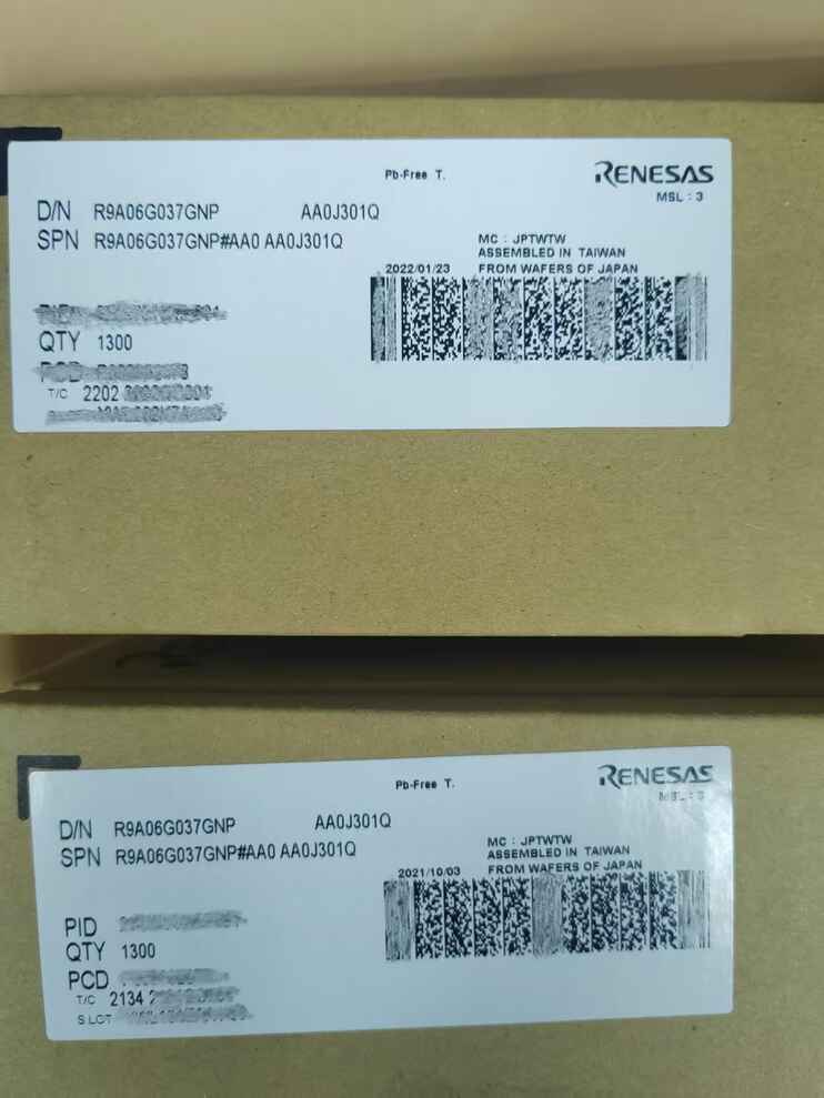 Renesas R9A06G037GNP#AA0 Narrowband Power Line Communication (PLC) Chip | Industrial-Grade PLC Modem LSI | Direct Factory Shipment from Terminal Warehouse Inventory