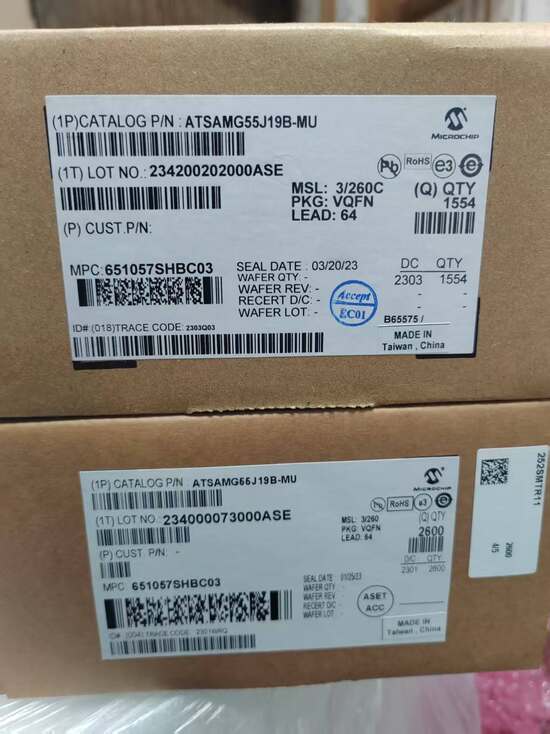 Microchip ATSAMG55J19B-MU / ATSAMG55J19B-MUT : Large Quantity of Stock Available for Immediate Supply, an Excellent Choice of Microcontroller for Multiple Applications