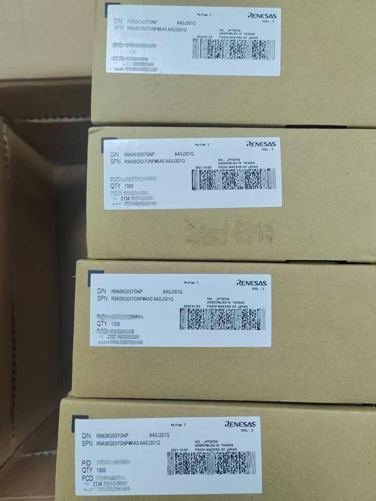 Renesas R9A06G037GNP#AA0 Narrowband Power Line Communication (PLC) Chip | Industrial-Grade PLC Modem LSI | Direct Factory Shipment from Terminal Warehouse Inventory